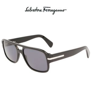 Salvatore Ferragamo Dark Gray Sunglasses
